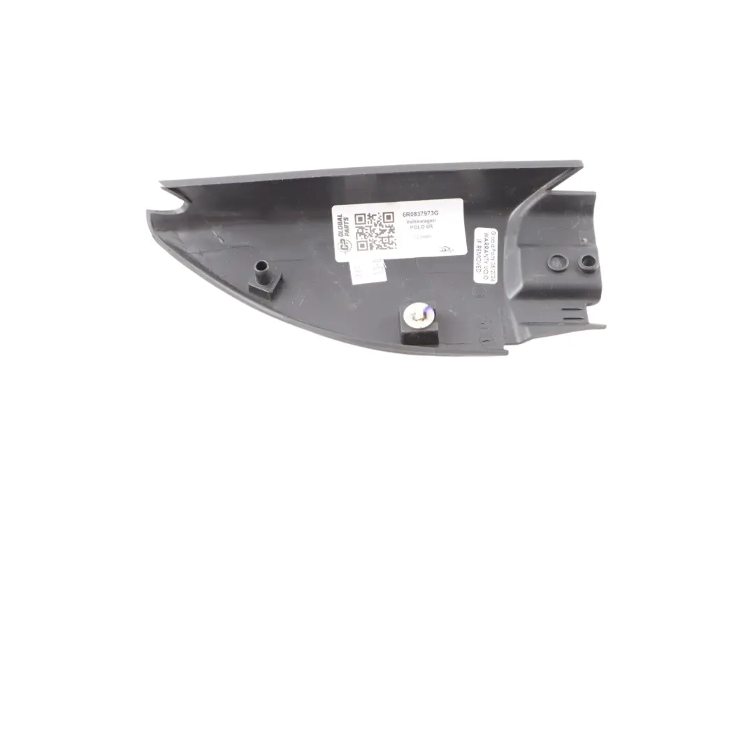Volkswagen Polo 6R Rétroviseur Triangle Couvercle Intérieur Noir - SKU 6R0837973G - Numéro de pièce 6R0837973G
