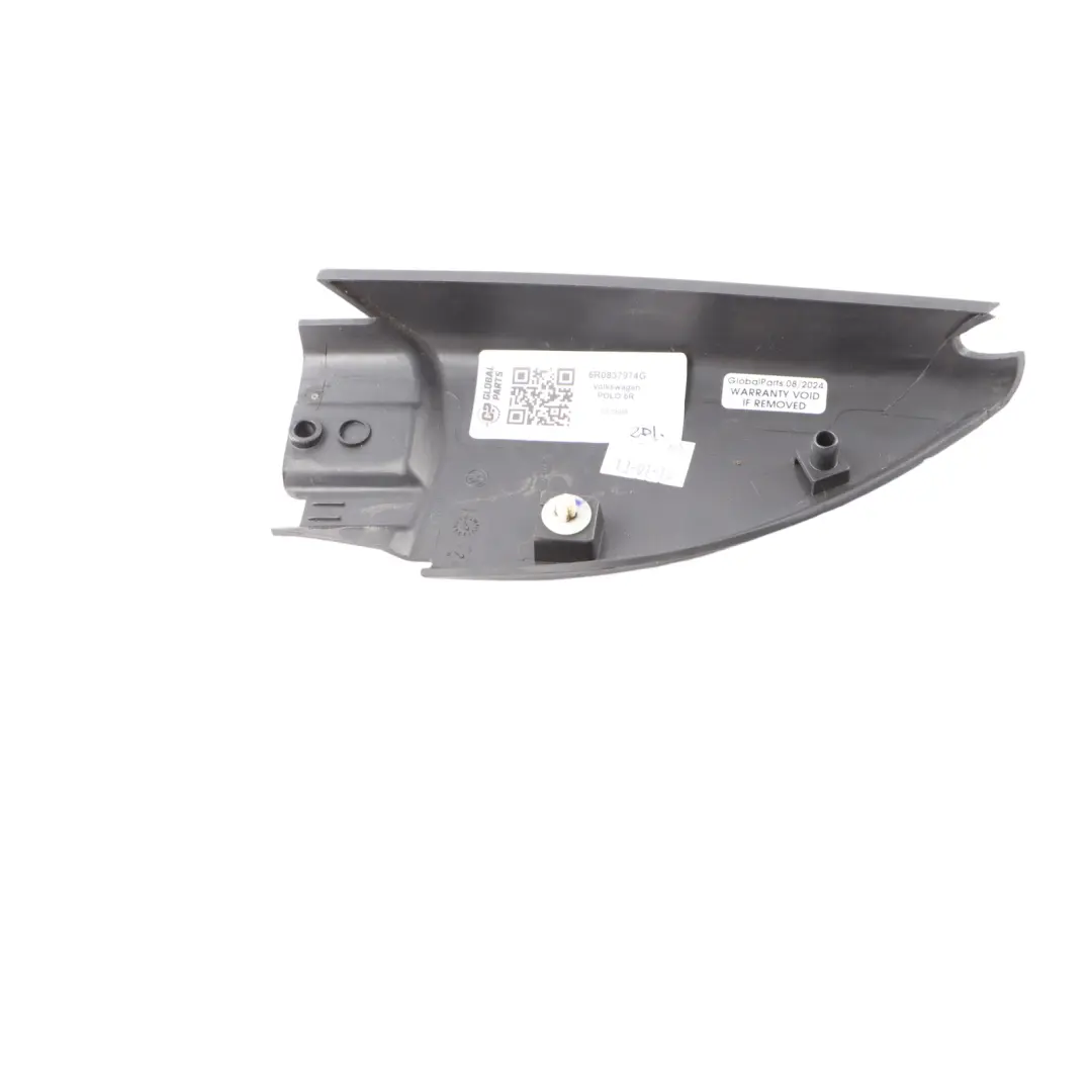 Espejo Triángulo Cubierta Interior Derecho Trim para Volkswagen Polo 6R con número de pieza 6R0837974G Volkswagen Polo 6R Espejo Triángulo Cubierta Interior Derecho Trim - SKU 6R0837974G - Número de pieza 6R0837974G