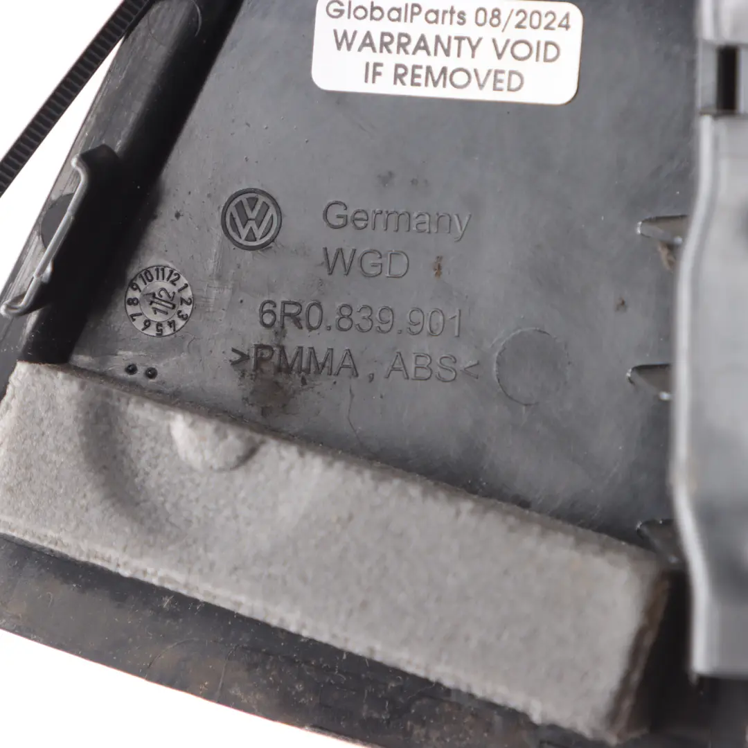 VW Polo 6R Hintere Tür Traingle Links Trim Hochglanz Abdeckung Panel - SKU 6R0839901 - Teilenummer 6R0839901