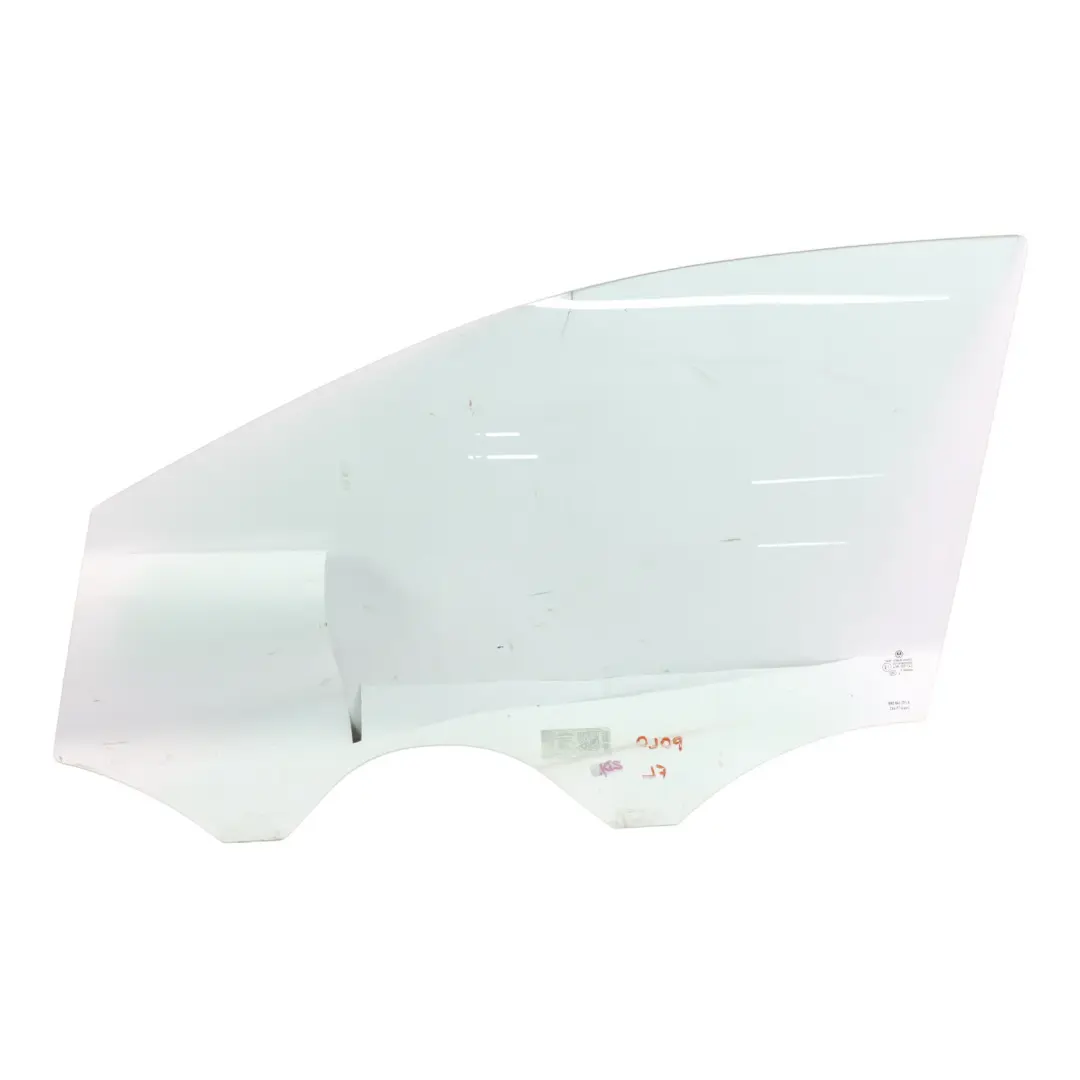 Volkswagen Polo 6R 5 Door Glass Window Front Door Left N/S AS2 Green - SKU 6R0845201A - Part number 6R0845201A