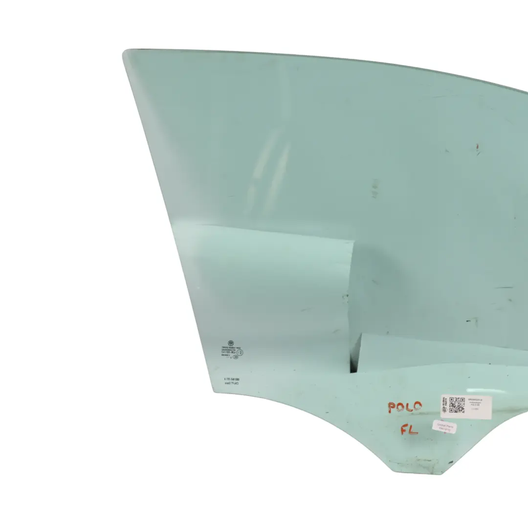 Vetro Porta Anteriore Sinistra AS2 Verde per Volkswagen Polo 6R 5 Porte con numero di parte 6R0845201A Volkswagen Polo 6R 5 Porte Vetro Porta Anteriore Sinistra AS2 Verde - SKU 6R0845201A - Numero di parte 6R0845201A