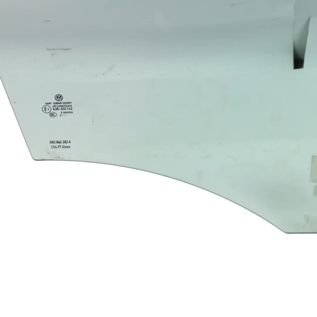 Volkswagen Polo 6R 5 Tür Glas Fenster Vordertür Rechts AS2 Grün - SKU 6R0845202A - Teilenummer 6R0845202A