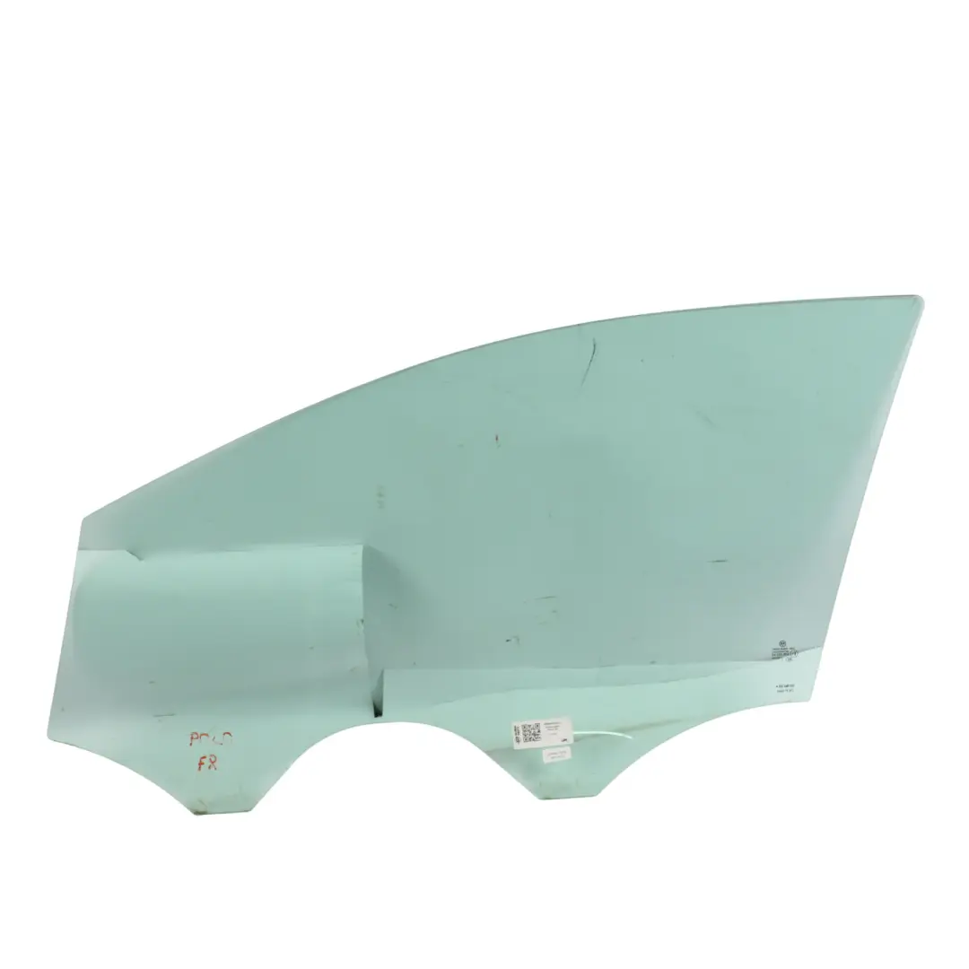 Volkswagen Polo 6R 5 Tür Glas Fenster Vordertür Rechts AS2 Grün - SKU 6R0845202A - Teilenummer 6R0845202A
