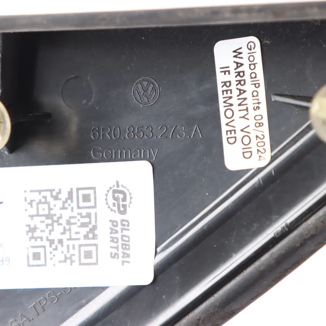VW Volkswagen Polo 6R Triángulo Espejo Delantera Izquierda Cubierta - SKU 6R0853273A - Número de pieza 6R0853273A