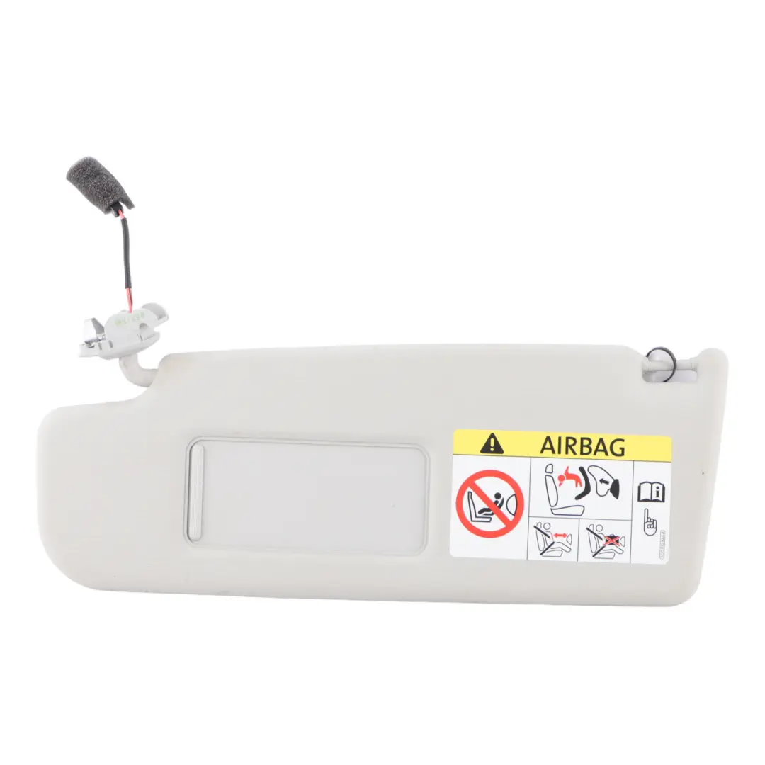 Sun Visor Left N/S Grey Iluminated Mirror to Volkswagen Polo 6R with Part number 6R0857551N Volkswagen Polo 6R Sun Visor Left N/S Grey Iluminated Mirror - SKU 6R0857551N - Part number 6R0857551N