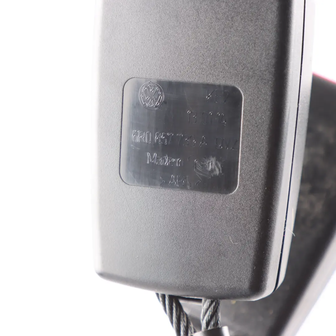 Rücksitzbank Mittelgurt Doppelschnalle Spanner für VW Polo 6R mit Teilenummer 6R0857739A VW Polo 6R Rücksitzbank Mittelgurt Doppelschnalle Spanner - SKU 6R0857739A - Teilenummer 6R0857739A