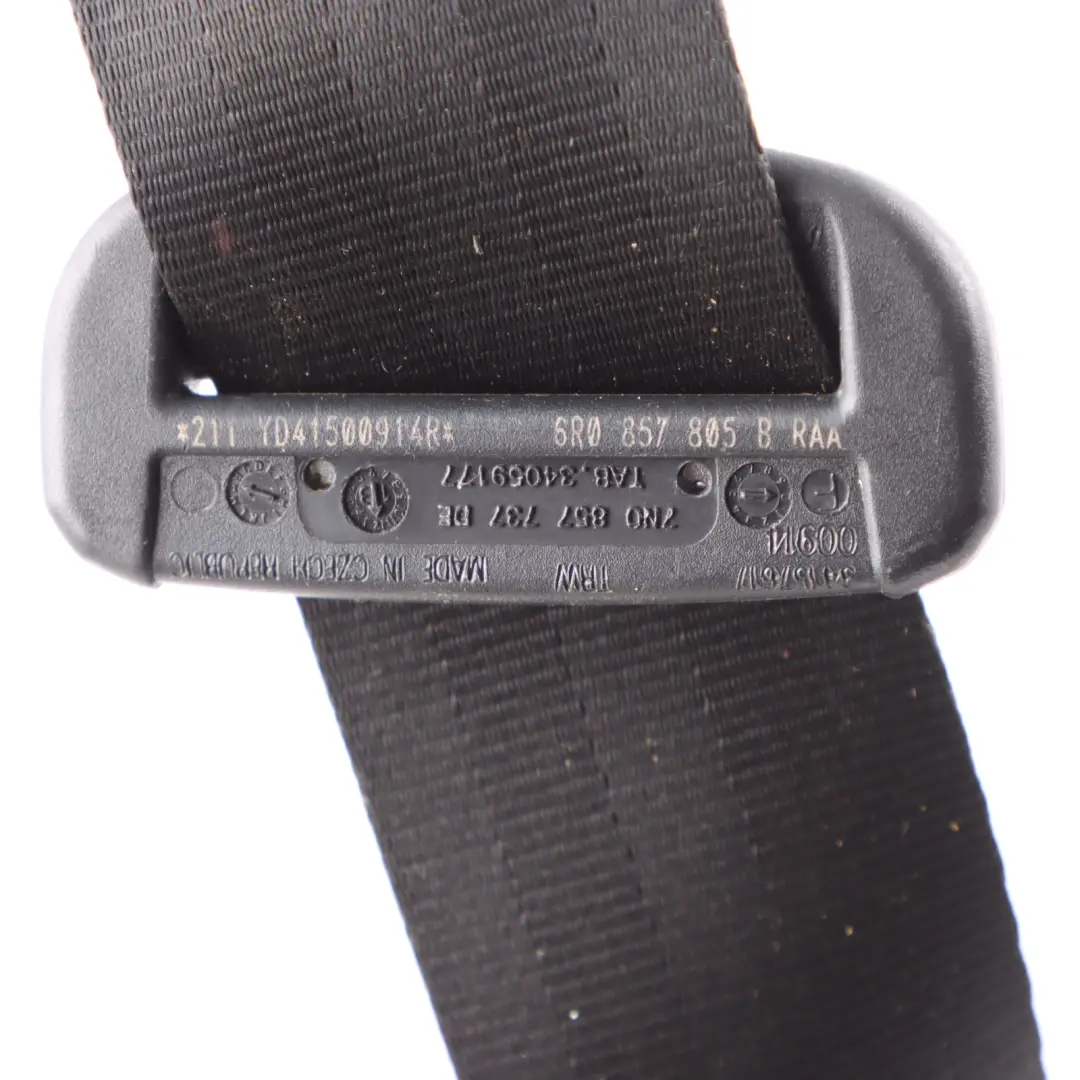 VW Volkswagen Polo 6R Ceinture sécurité arrière supérieur gauche - SKU 6R0857805B - Numéro de pièce 6R0857805B