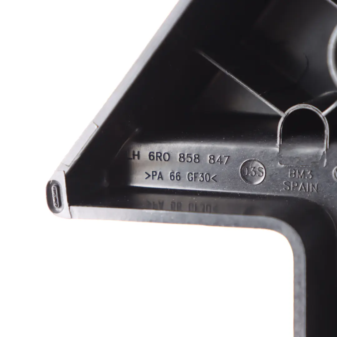 Parcel Storage Shelf Rear Support Bracket Mount Left N/S to VW Polo 6R with Part number 6R0858847 VW Polo 6R Parcel Storage Shelf Rear Support Bracket Mount Left N/S - SKU 6R0858847 - Part number 6R0858847