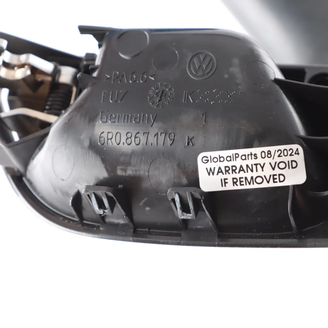 Mk5 6R Door Card Interior Handle Grab Front Left N/S to Volkswagen Polo with Part number 6R0867179K Volkswagen Polo Mk5 6R Door Card Interior Handle Grab Front Left N/S - SKU RHD-6R0867179K - Part number 6R0867179K