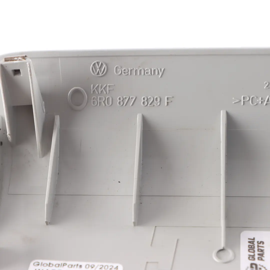 Volkswagen Polo 5 6R Cubierta Del Techo Moldura Interior Techo Gris - SKU 6R0877829F - Número de pieza 6R0877829F