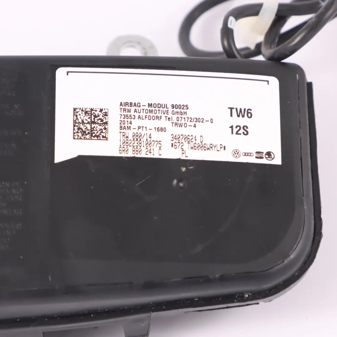 Volkswagen Polo 6R Asiento Módulo Aire Unidad ECU Delantero Izquierdo - SKU 6R0880241C - Número de pieza 6R0880241C