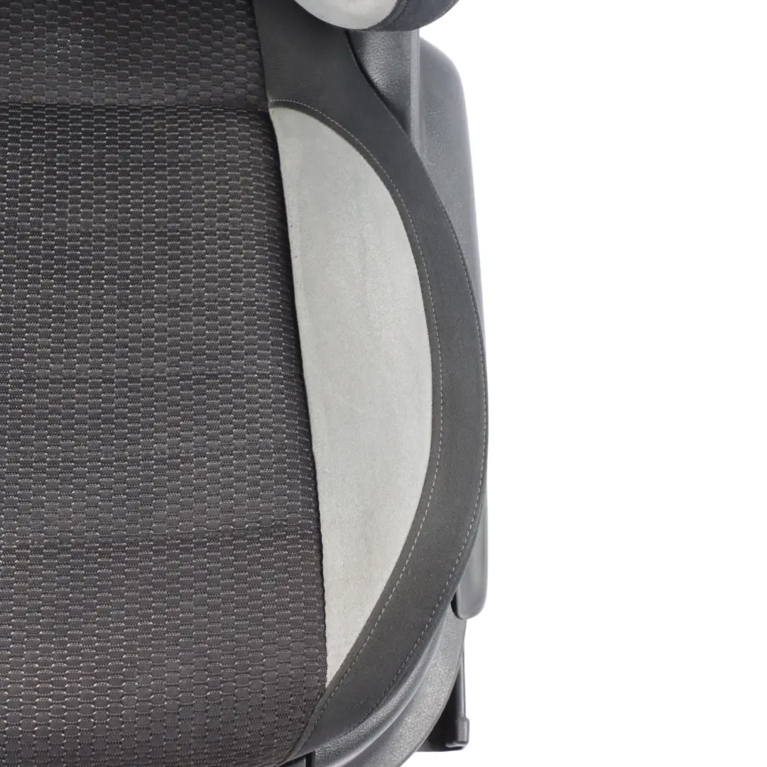 VW Volkswagen Polo 6R R-Line Front Left N/S Seat Fabric Cloth Seat Black Grey - SKU 6R0881805MS-1 - Part number 6R0881805MS