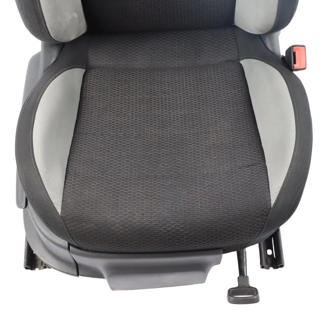 VW Volkswagen Polo 6R R-Line Front Right O/S Seat Fabric Cloth Seat Black Grey - SKU 6R0881806MA-1 - Part number 6R0881806MA