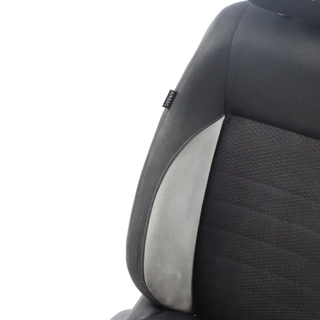 VW Volkswagen Polo 6R R-Line Front Right O/S Seat Fabric Cloth Seat Black Grey - SKU 6R0881806MA-1 - Part number 6R0881806MA