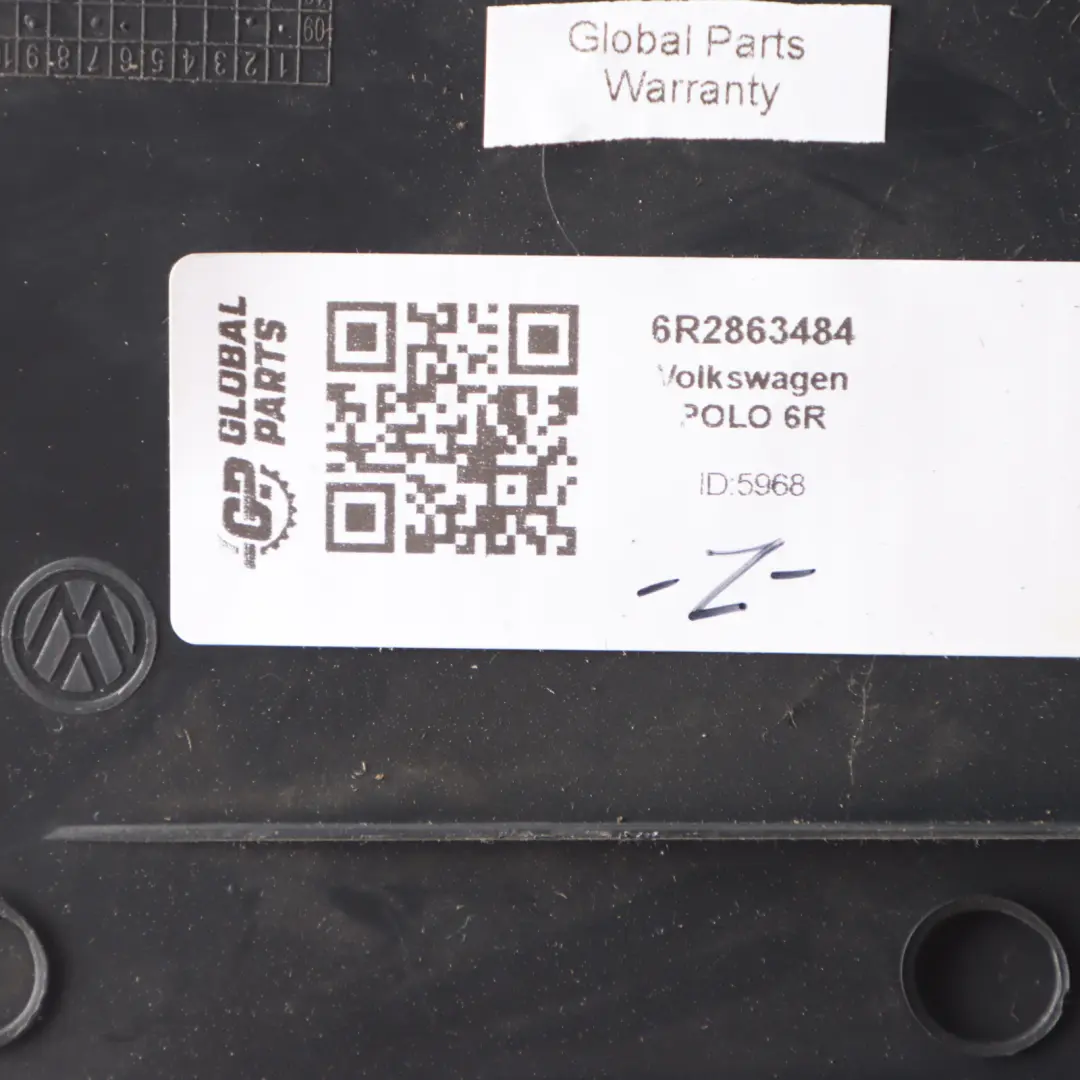 Volkswagen Polo 6R A Pillar Interior Column Trim Cover Black - SKU 6R2863484 - Part number 6R2863484