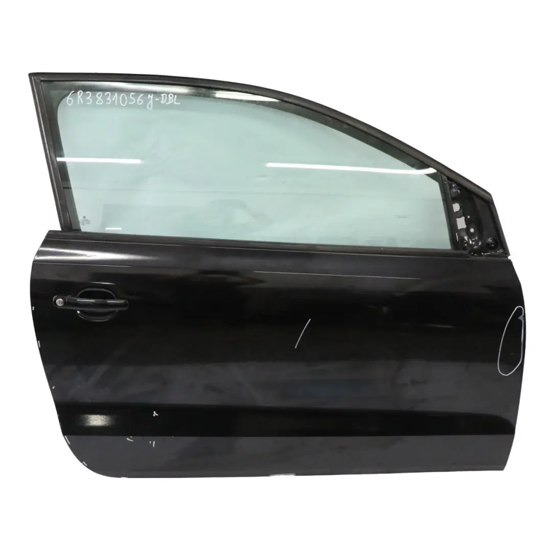 Volkswagen VW Polo 6R Porta anteriore destra Deep Black Metallic - C9X - SKU 6R3831056J-DBL - Numero di parte 6R3831056J