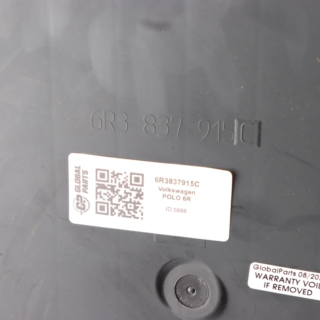 VW Volkswagen Polo 6R 3D Tarjeta Puerta Delantera Izquierda Embelecedor Cubierta - SKU 6R3837915C - Número de pieza 6R3837915C