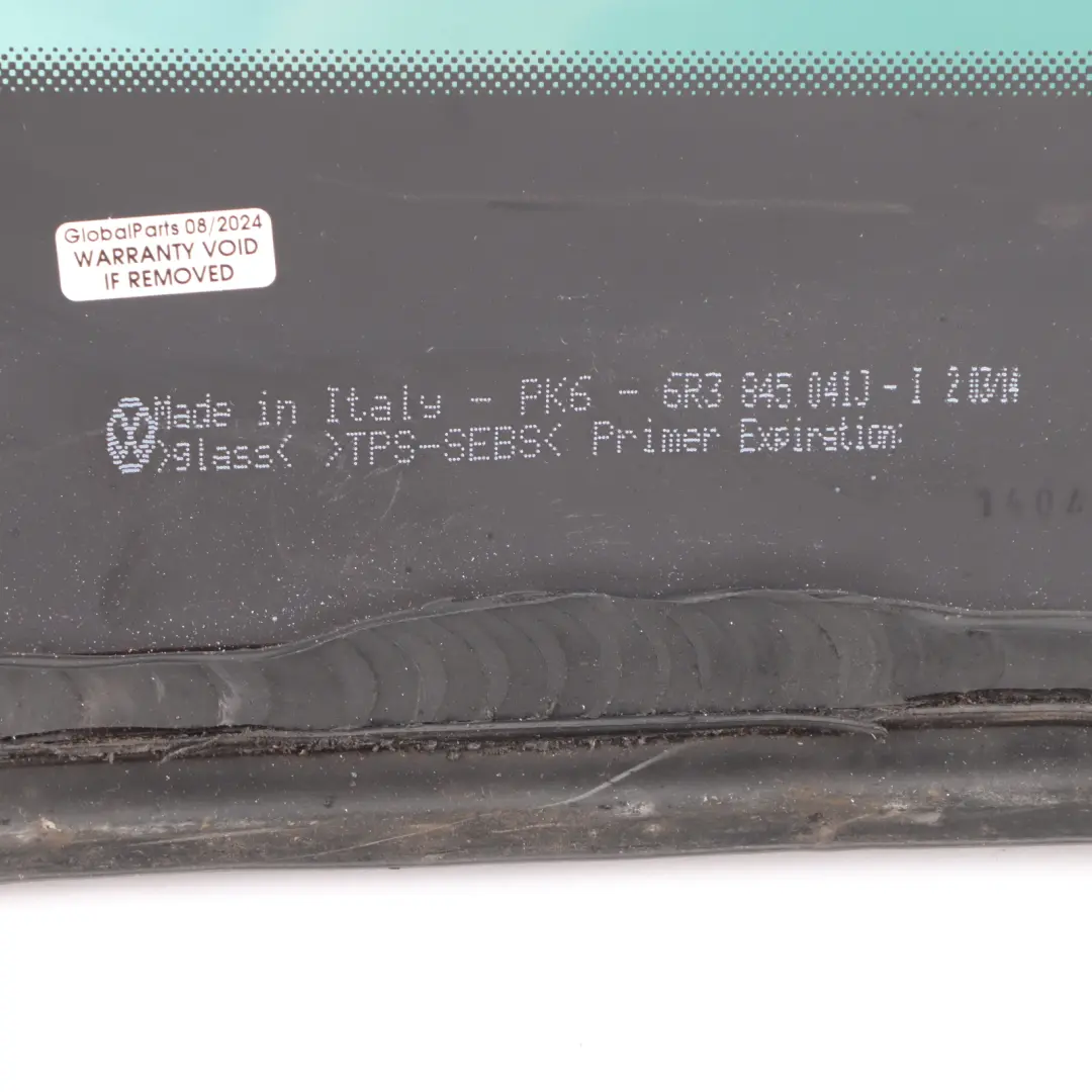Window Glass Rear Left N/S Quarter Glass AS3 to Volkswagen Polo 6R with Part number 6R3845041J Volkswagen Polo 6R Window Glass Rear Left N/S Quarter Glass AS3 - SKU 6R3845041J - Part number 6R3845041J