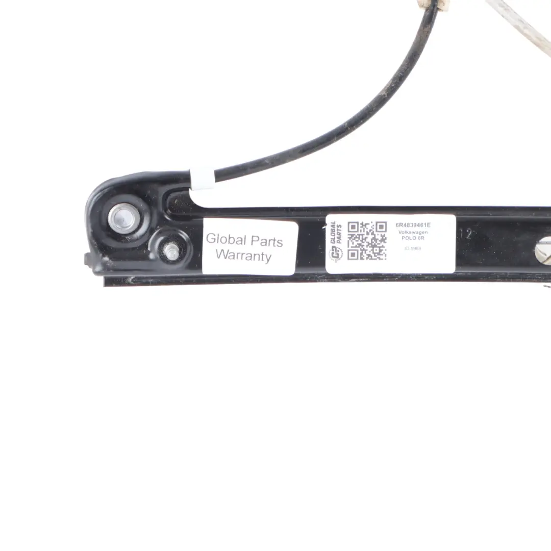 Mk5 6R Door Window Regulator Lifter Rear Left N/S to Volkswagen Polo with Part number 6R4839461E Volkswagen Polo Mk5 6R Door Window Regulator Lifter Rear Left N/S - SKU 6R4839461E - Part number 6R4839461E