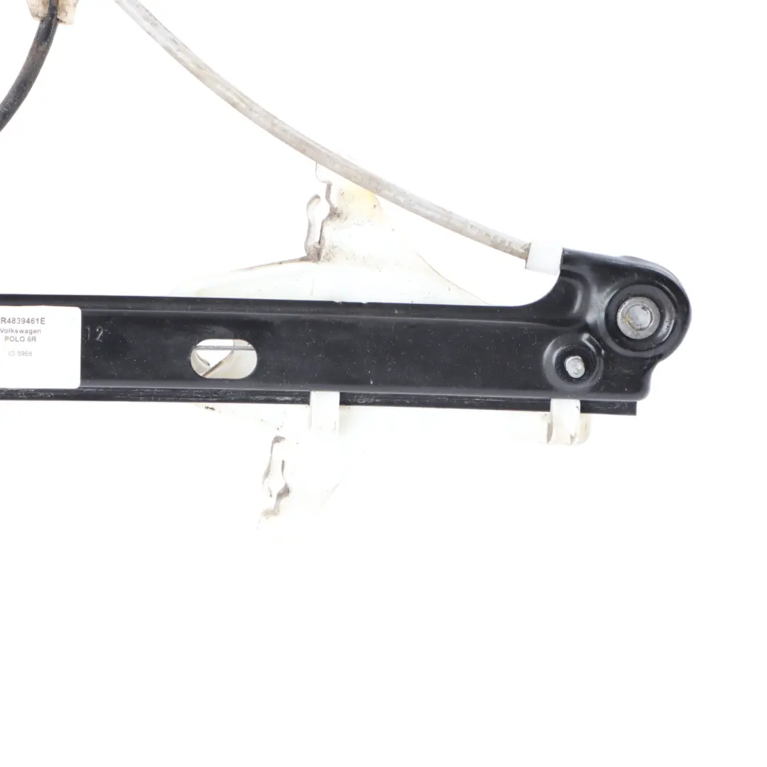 Mk5 6R Door Window Regulator Lifter Rear Left N/S to Volkswagen Polo with Part number 6R4839461E Volkswagen Polo Mk5 6R Door Window Regulator Lifter Rear Left N/S - SKU 6R4839461E - Part number 6R4839461E