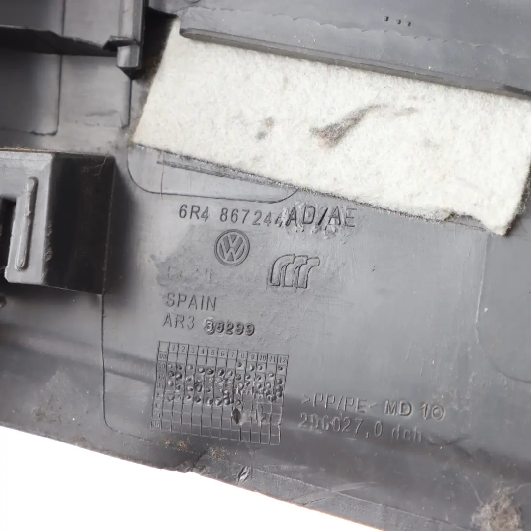 Column B Cover Trim Pillar Upper Right O/S to VW Volkswagen Polo 6R with Part number 6R4867244AE VW Volkswagen Polo 6R Column B Cover Trim Pillar Upper Right O/S - SKU 6R4867244AE - Part number 6R4867244AE