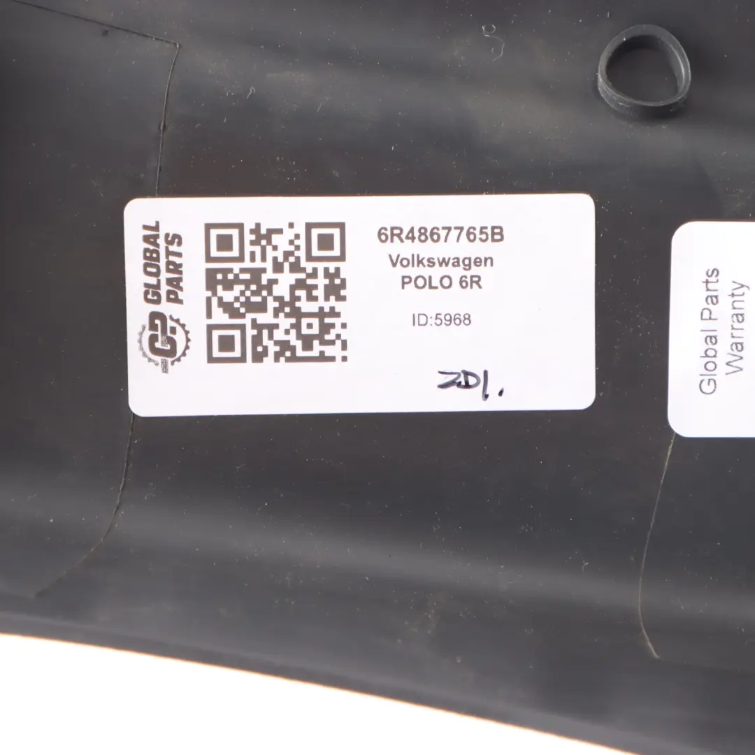 Volkswagen Polo 6R C Pillar Trim Cover Panel Rear Left N/S Grey - SKU 6R4867765B - Part number 6R4867765B