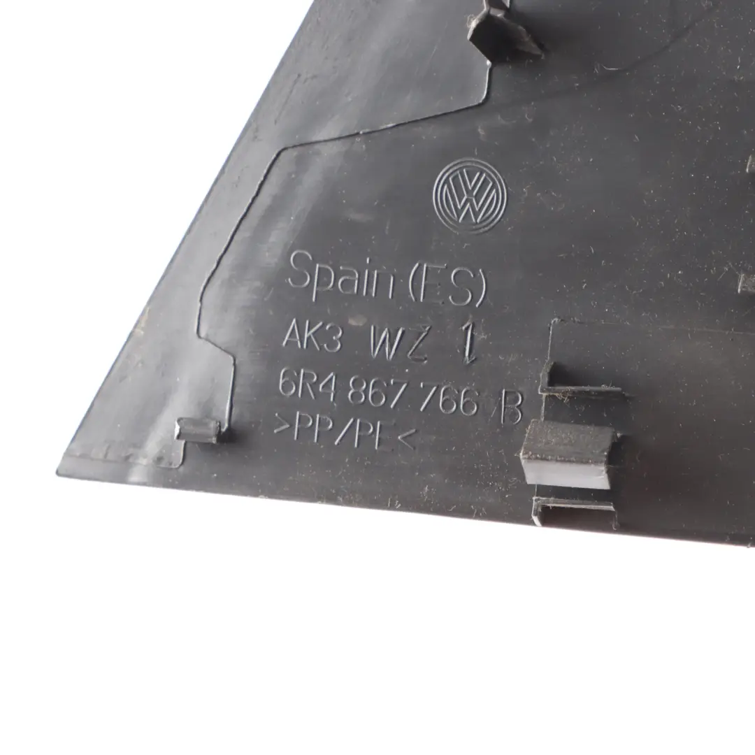 Volkswagen Polo 6R C Pillar Trim Cover Panel Rear Right O/S Grey - SKU 6R4867766B - Part number 6R4867766B