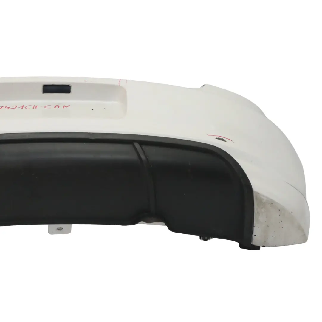 Volkswagen VW Polo 6R Bumper Rear Trim Panel Cover Candy White - B9A - SKU 6R6807421CH-CAN - Part number 6R6807421CH