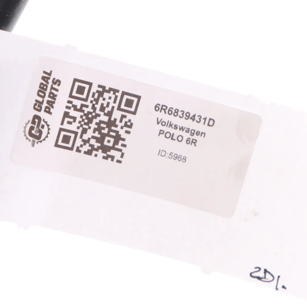 Volkswagen Polo 6R Window Seal Rear Door Left N/S Inner Gasket - SKU 6R6839431D - Part number 6R6839431D