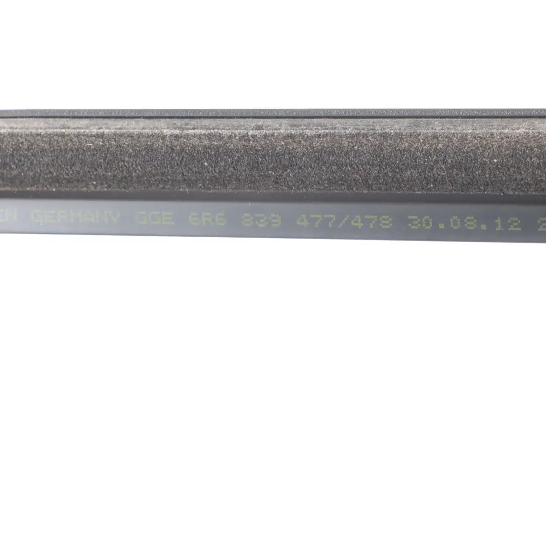 VW Polo 6R 5D Door Window Seal Rear Right O/S Rubber Outer Strip - SKU 6R6839478 - Part number 6R6839478