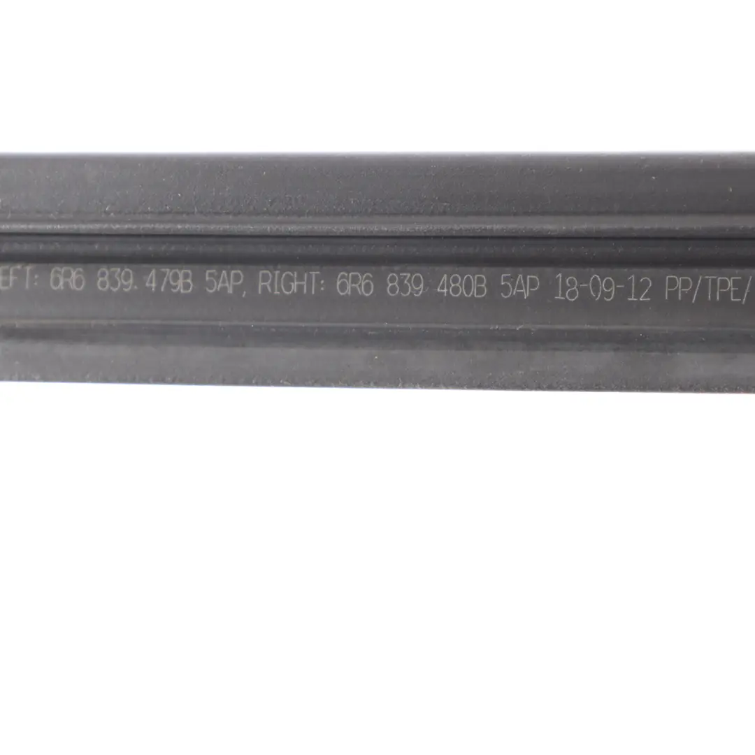 VW Polo 6R 5D Rear Rubber Right O/S Door Glass Weatherstrip Seal - SKU 6R6839480B - Part number 6R6839480B