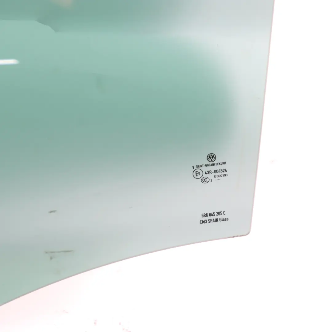 VW Polo 6R 5 Door Window Glass Glazing Rear Left AS3 Tinted - SKU 6R6845205C - Número de pieza 6R6845205C