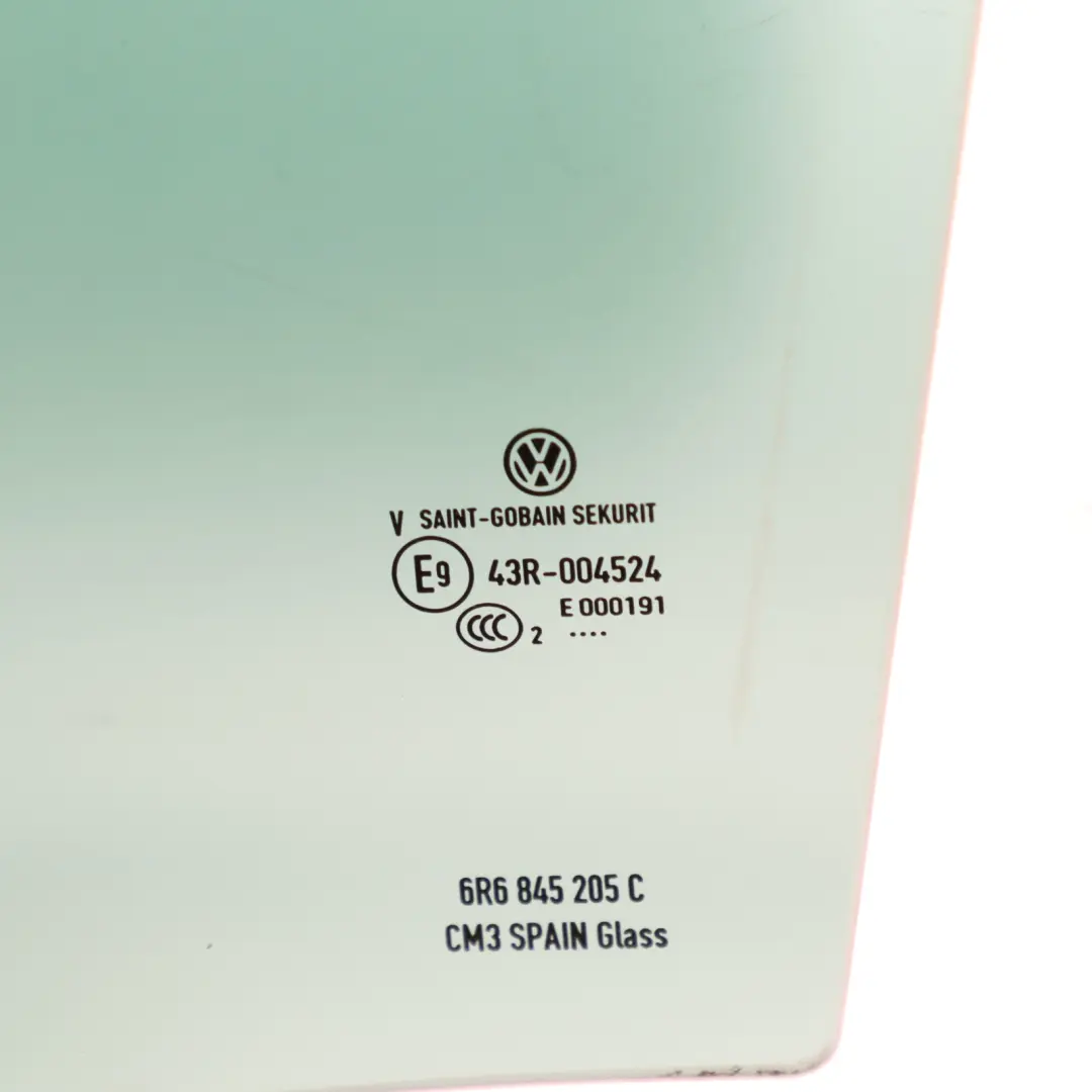 VW Polo 6R 5 Porte Vetro Posteriore Sinistro AS3 Colorato - SKU 6R6845205C - Numero di parte 6R6845205C
