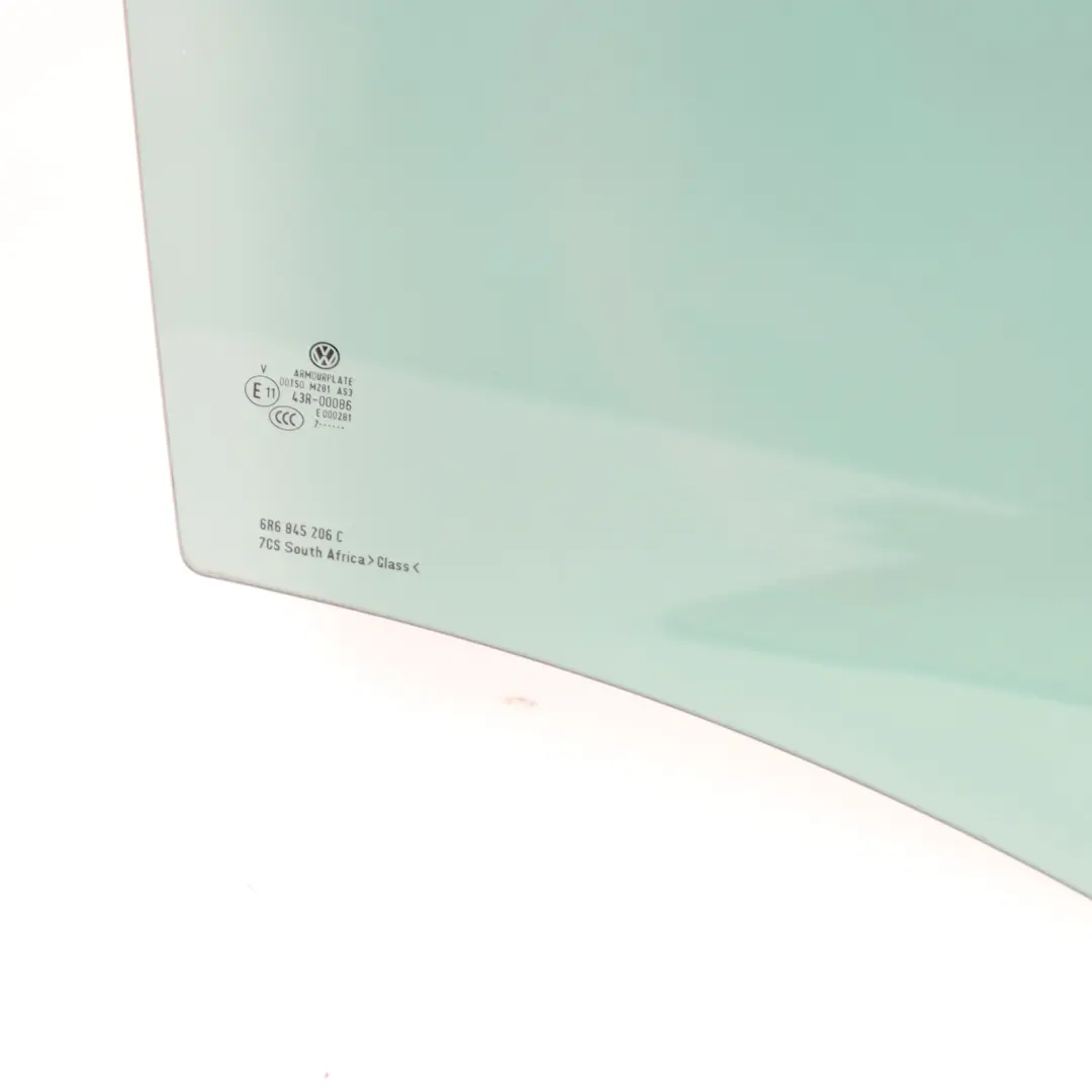 5D Door Window Rear Right O/S Glass Glazing AS3 to Volkswagen Polo 6R with Part number 6R6845206C Volkswagen Polo 6R 5D Door Window Rear Right O/S Glass Glazing AS3 - SKU 6R6845206C - Part number 6R6845206C