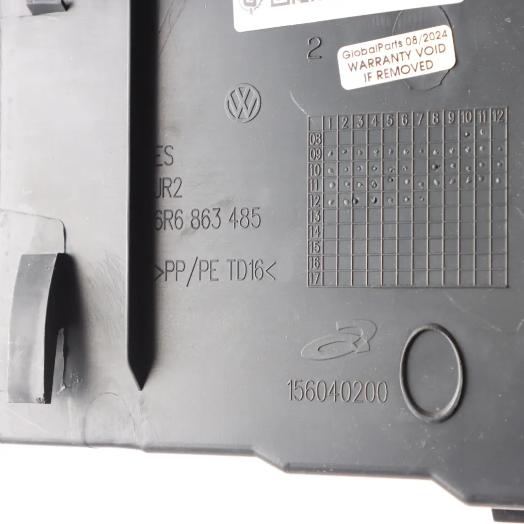 VW Volkswagen Polo 6R Rear Trunk Luggage Lock Hatch Strip Trim Panel 6R6863485 - SKU 6R6863459D - Part number 6R6863459D