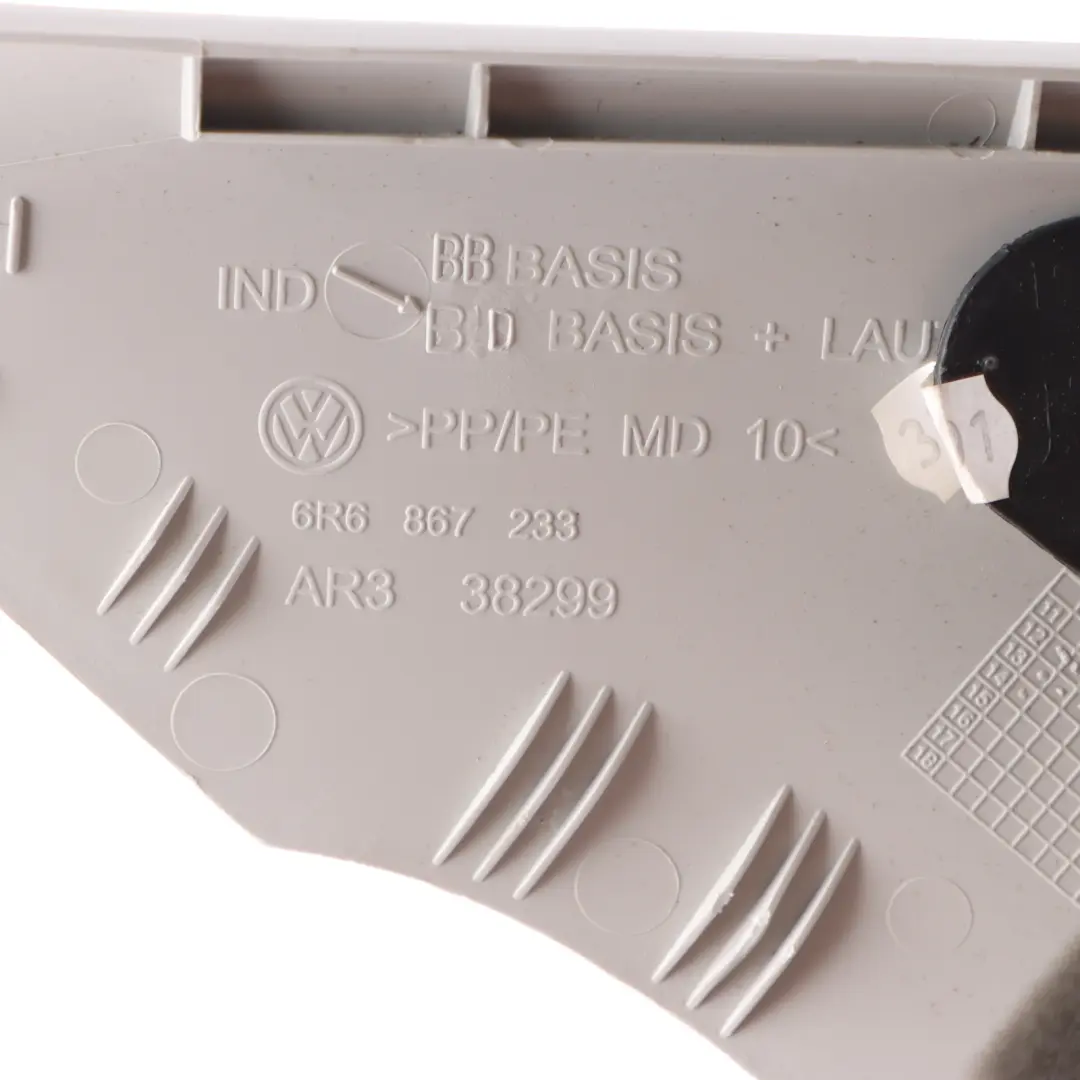 Cache Colonne A Pilier Avant Gauche Garniture Gris pour VW Polo 6R à propos du numéro de pièce 6R6867233AB VW Polo 6R Cache Colonne A Pilier Avant Gauche Garniture Gris - SKU 6R6867233AB - Numéro de pièce 6R6867233AB