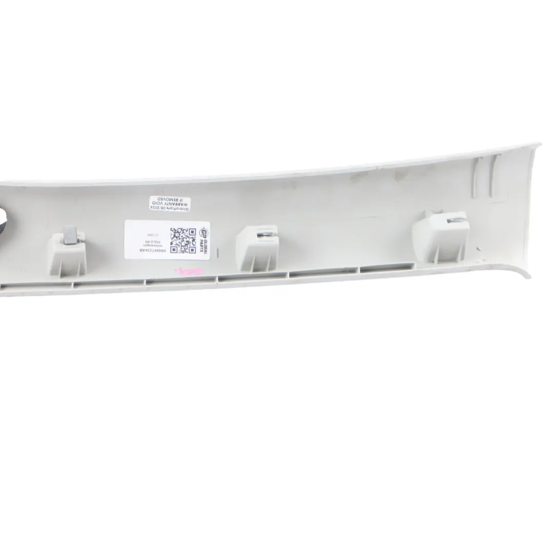 Copertura Colonna A Pilastro Anteriore Destro Trim Grigio per VW Polo 6R con numero di parte 6R6867234AB VW Polo 6R Copertura Colonna A Pilastro Anteriore Destro Trim Grigio - SKU 6R6867234AB - Numero di parte 6R6867234AB