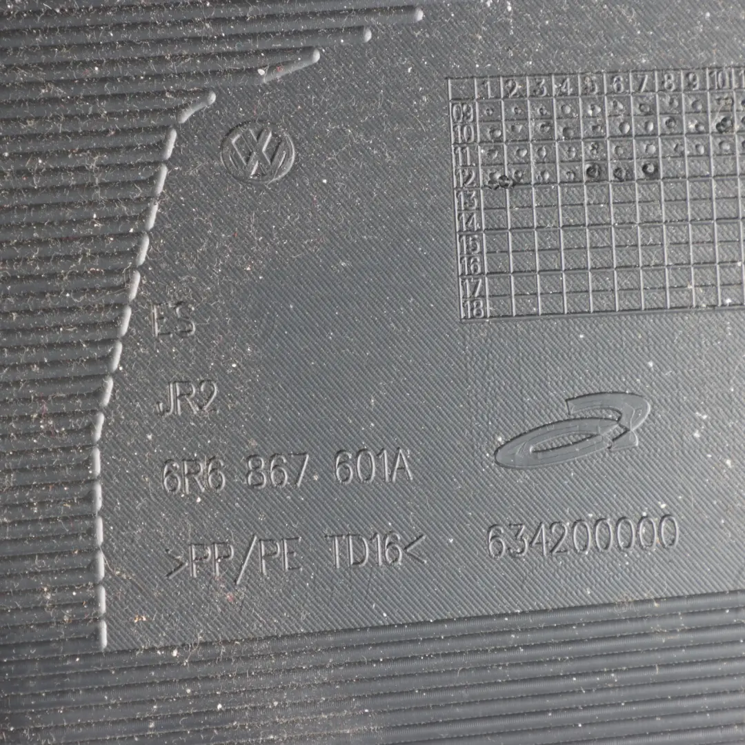 Boot Lid Panel Interior Trunk Trim Cover Black to Volkswagen Polo 6R with Part number 6R6867601A Volkswagen Polo 6R Boot Lid Panel Interior Trunk Trim Cover Black - SKU 6R6867601A - Part number 6R6867601A