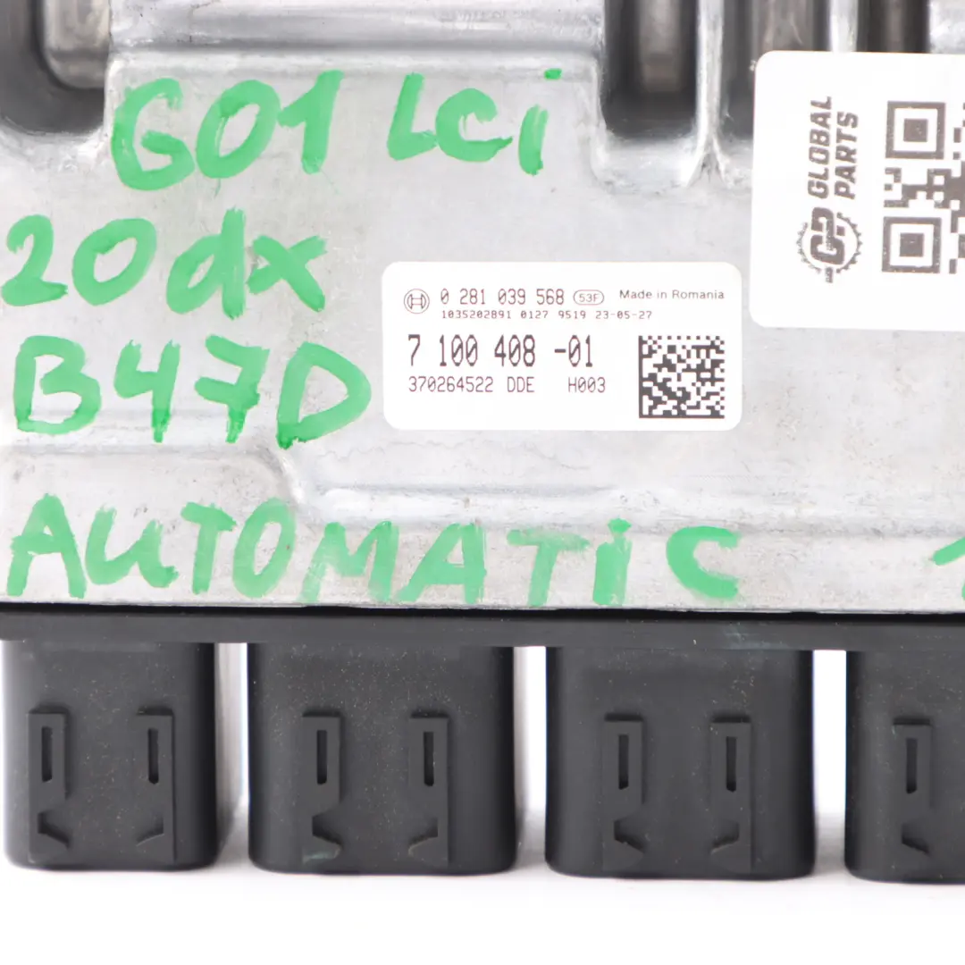 20dX Diesel B47D Engine Control Unit ECU Kit Key BDC to BMW G01 LCI with Part number 7100408 BMW G01 LCI 20dX Diesel B47D Engine Control Unit ECU Kit Key BDC - SKU 7100408-1 - Part number 7100408