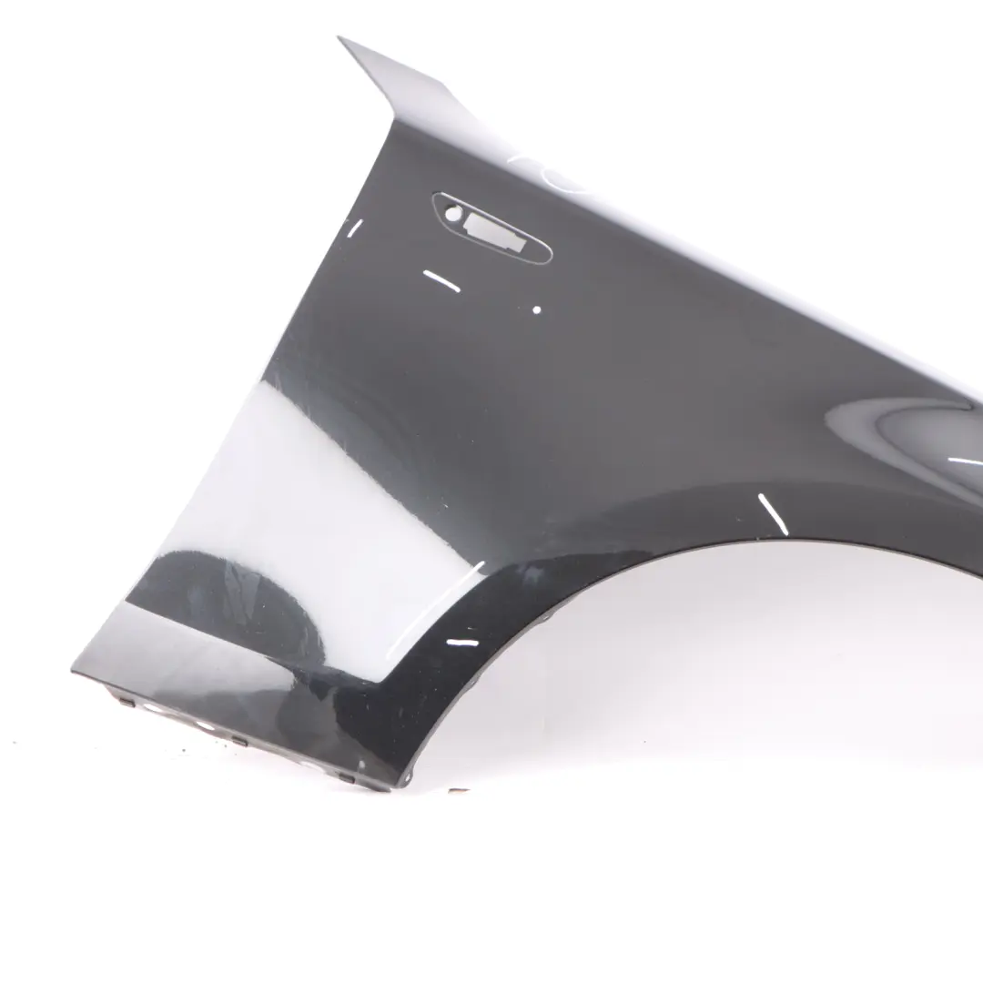 BMW 1 E81 E87 Side Panel Fender Wing Front Right O/S Black Sapphire - 475 - SKU 7133228-BS2 - Part number 7133228