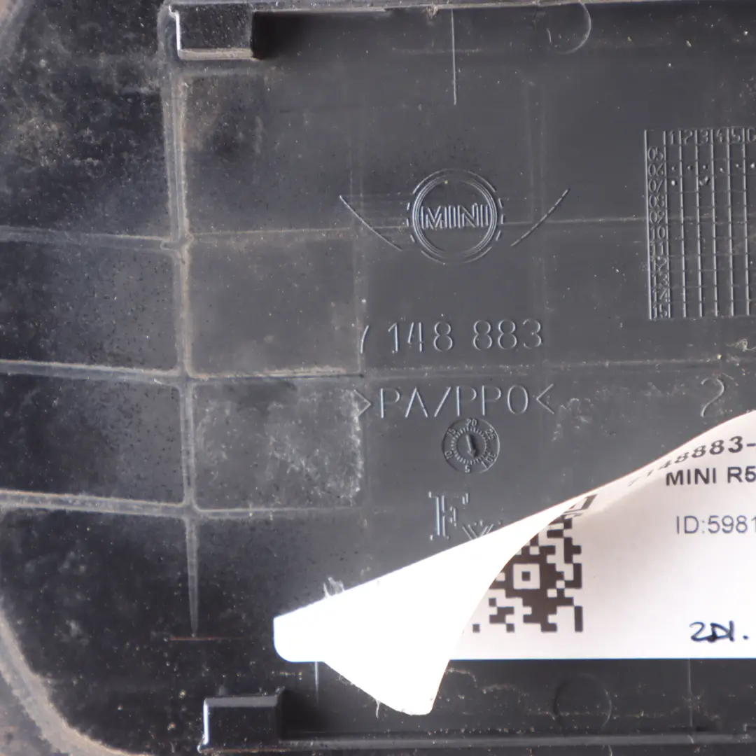 Filler In Flap Fuel Cap Cover Astro Black - A25 to Mini Cooper R55 R56 LCI with Part number 7148883 Mini Cooper R55 R56 LCI Filler In Flap Fuel Cap Cover Astro Black - A25 - SKU 7148883-ASB - Part number 7148883