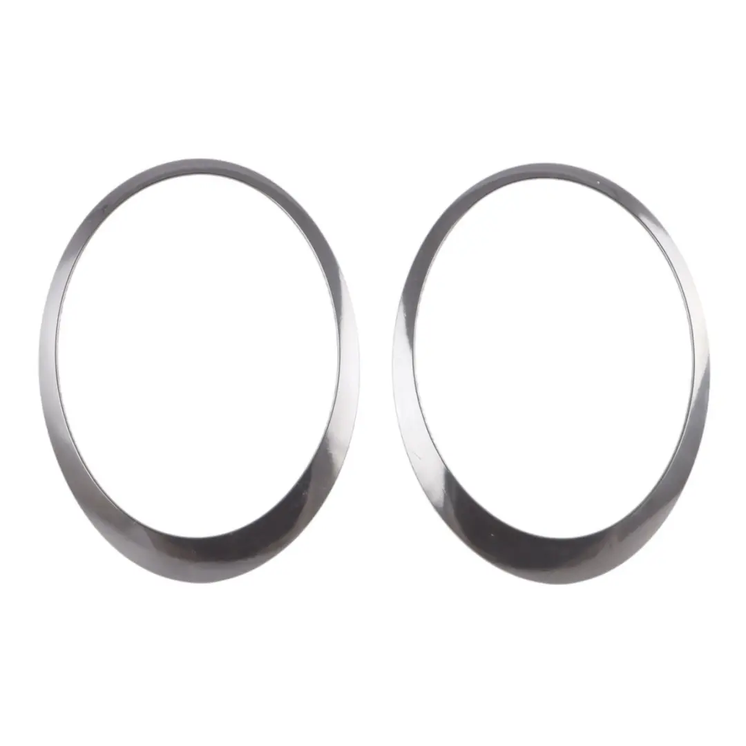  Headlight Ring Mini Cooper One R55 R56 R57 Lamp Trim Chrome Set - SKU 7149906-SET - Part number 7149906