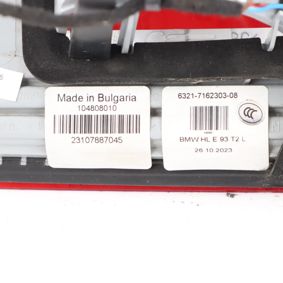 Light Trunk Lid Panel Lamp Set Left Right N/O/S to BMW E93 Convertible Rear with Part number 7162303 BMW E93 Convertible Rear Light Trunk Lid Panel Lamp Set Left Right N/O/S - SKU 7162303-2 - Part number 7162303