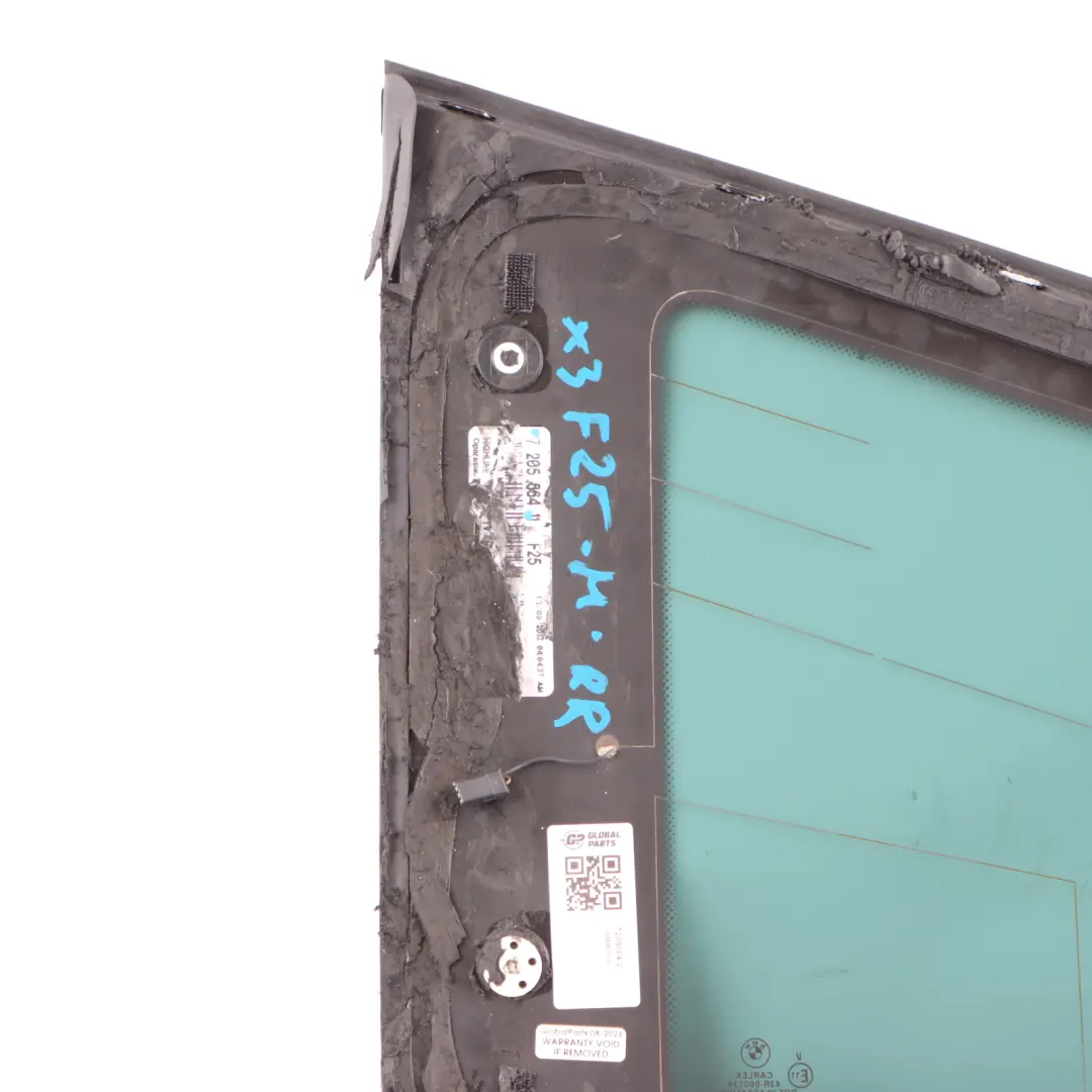Fenster Festverglasung Seite Viertel Hinten Rechts AS3 Verglasung für BMW X3 F25 mit Teilenummer 7205664 BMW X3 F25 Fenster Festverglasung Seite Viertel Hinten Rechts AS3 Verglasung - SKU 7205664-2 - Teilenummer 7205664