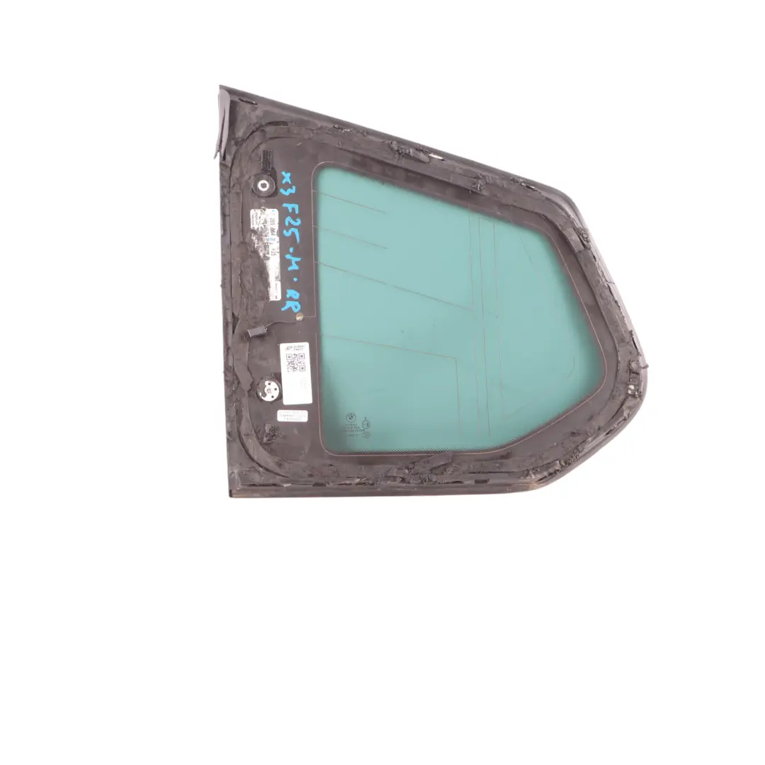 BMW X3 F25 Window Fixed Glass Side Quarter Rear Right O/S AS3 Glazing High gloss - SKU 7205664-2 - Part number 7205664