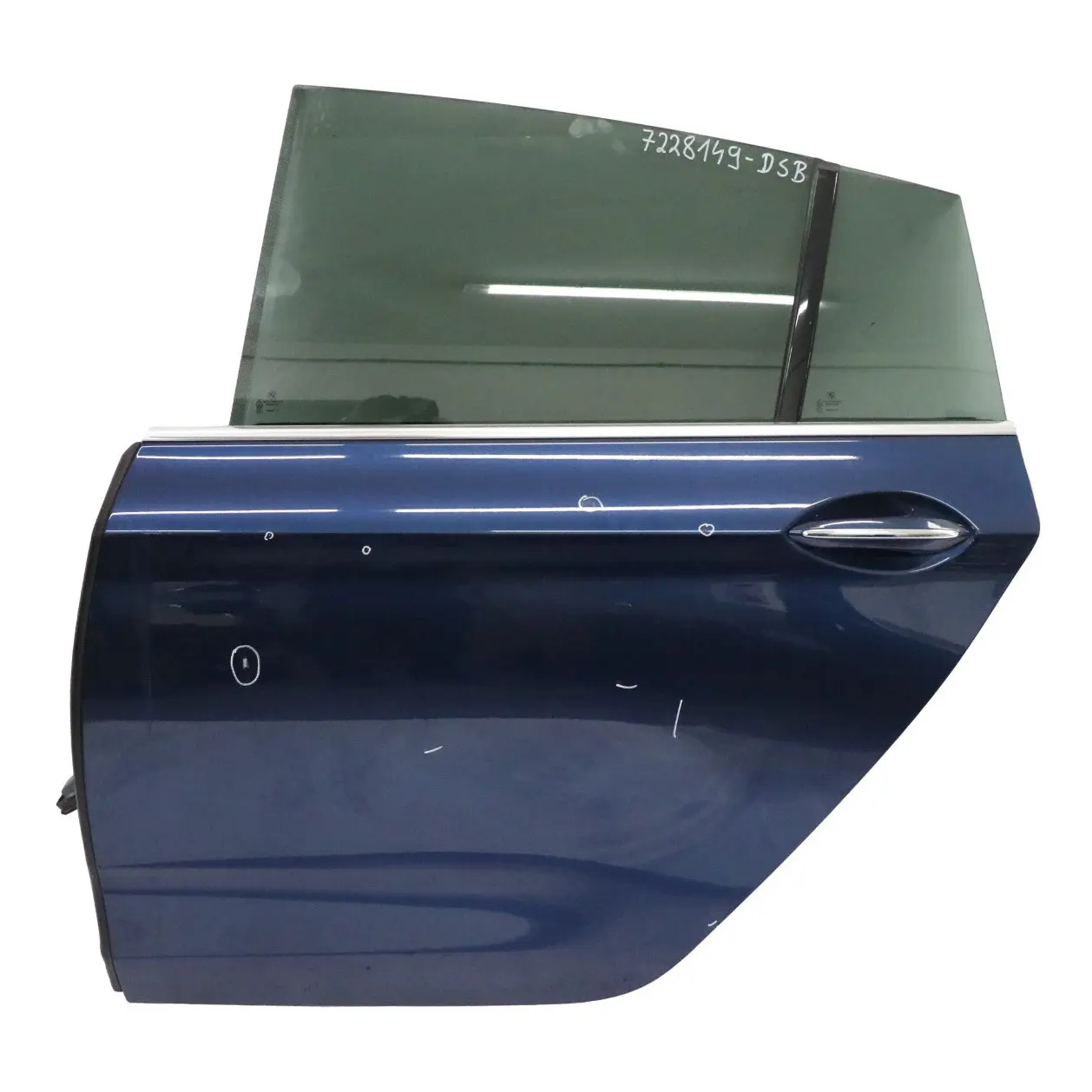 Door Rear Left N/S BMW F07 GT Tiefseeblau Deep Sea Blue Metallic - A76