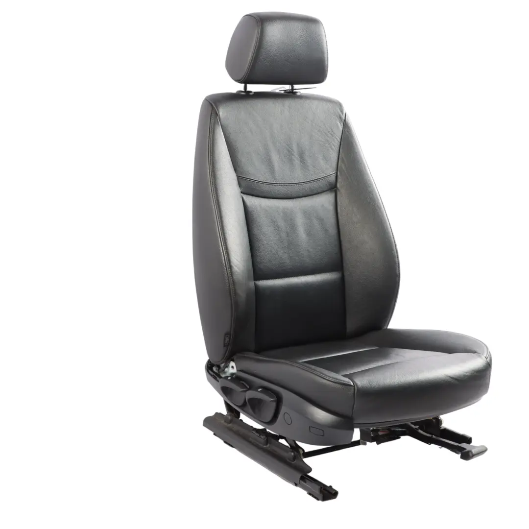 BMW E90 E91 LCI Beheizter Schwarzer Leder Innenraum Vorne Rechts Sitz - SKU 7246800-3 - Teilenummer 7246800