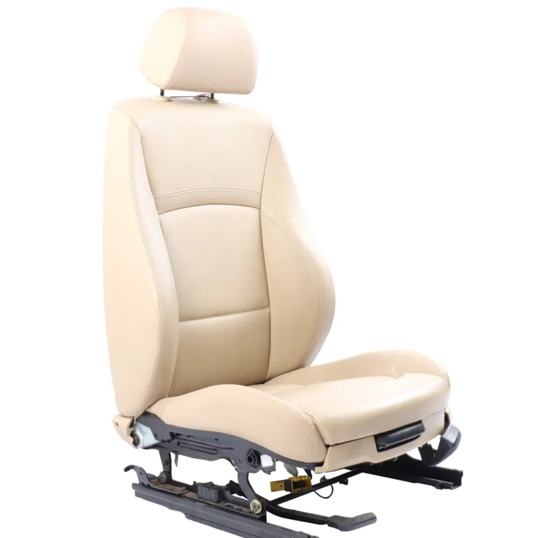Front Left N/S M Sport Seat Leather Dakota Savana Beige Interior to BMW E90 LCI with Part number 7246861 BMW E90 LCI Front Left N/S M Sport Seat Leather Dakota Savana Beige Interior - SKU 7246861-1 - Part number 7246861