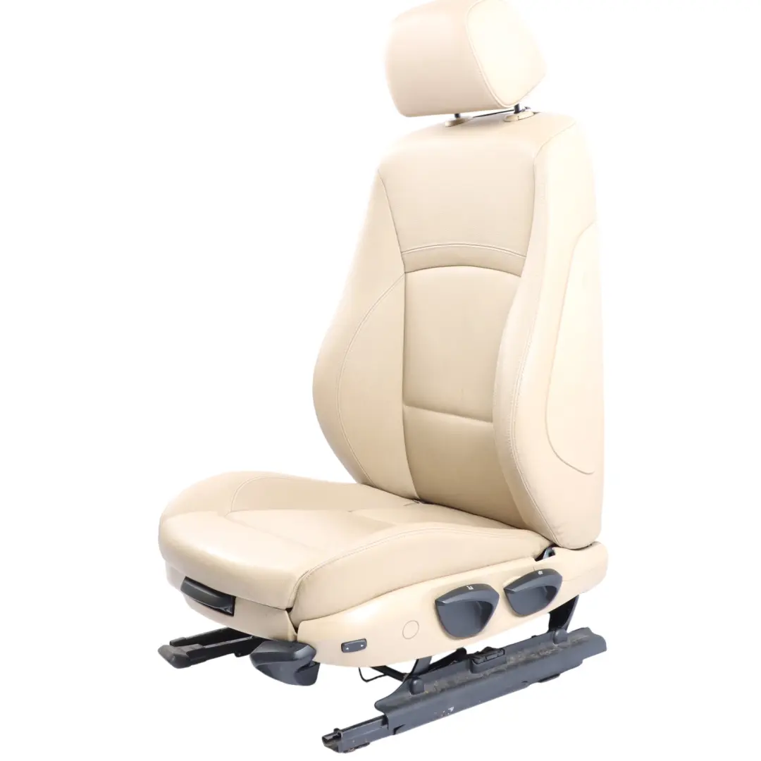 BMW E90 LCI Front Left N/S M Sport Seat Leather Dakota Savana Beige Interior - SKU 7246861-1 - Part number 7246861