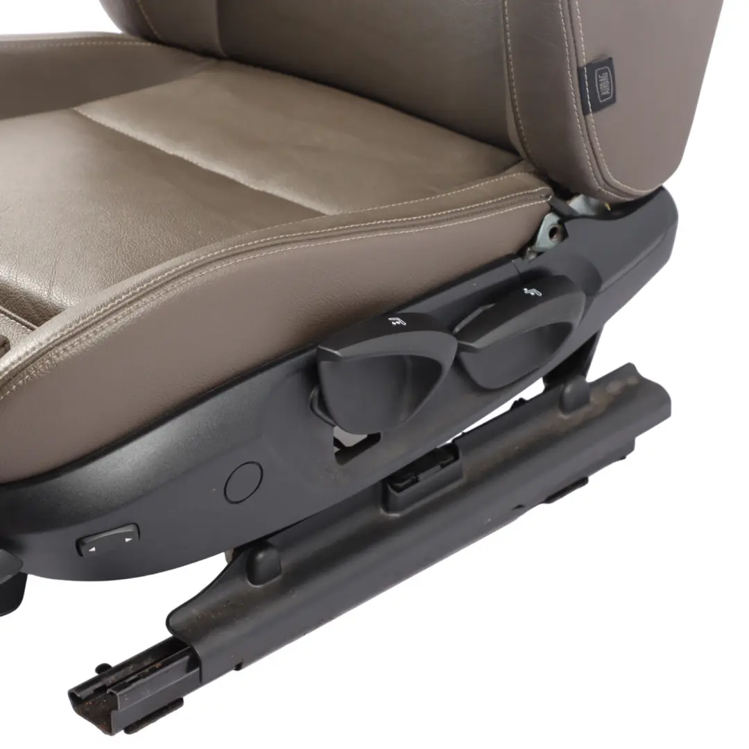 Front Left N/S M Sport Seat Brown Leather Nevada Interior to BMW X3 F25 with Part number 7255683 BMW X3 F25 Front Left N/S M Sport Seat Brown Leather Nevada Interior - SKU 7255683-1 - Part number 7255683